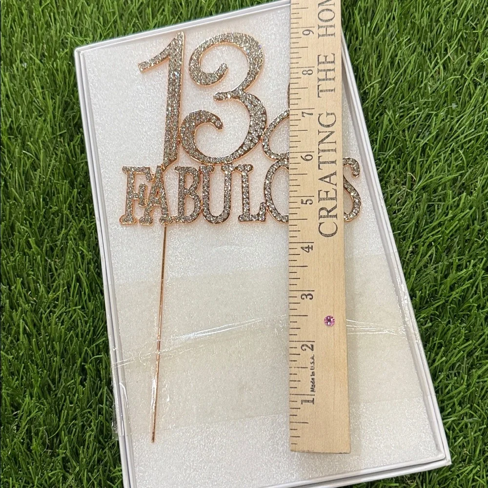 13 and Fabulous Cake stopper - Metal